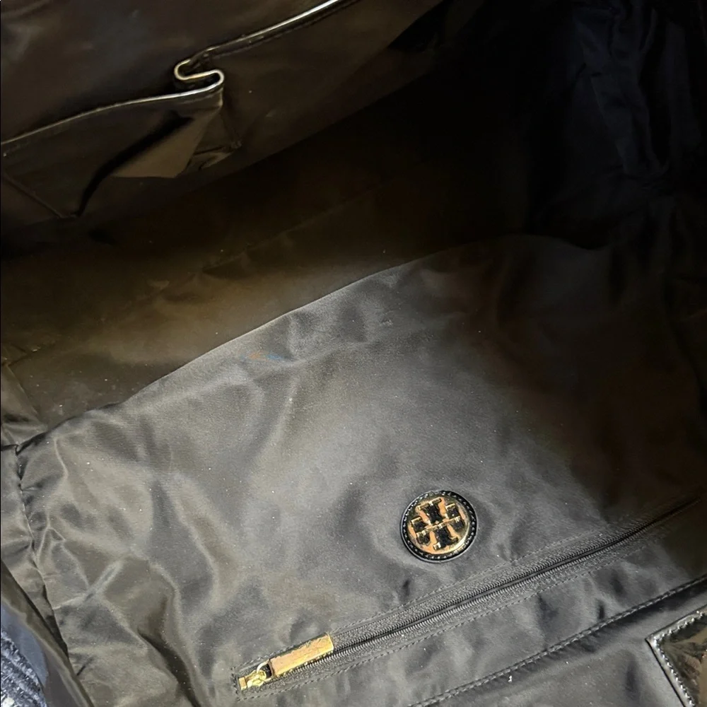 Tory Burch Black Nylon Ella Tote - Picture 8 of 9